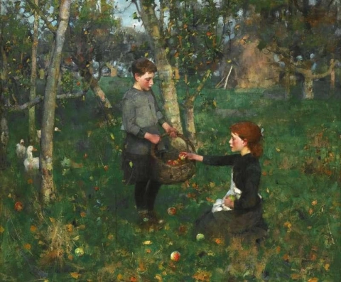 В саду 1885-86 гг.