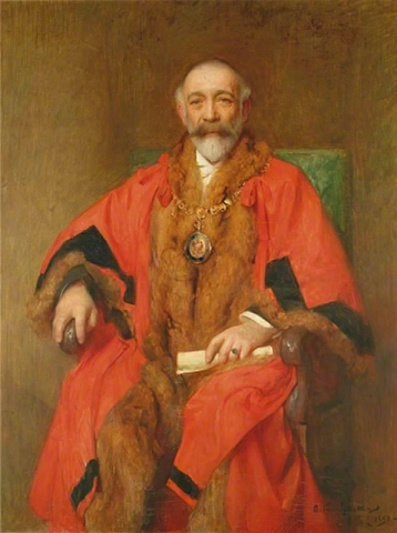 Concejal J. A. Skinner Alcalde de Eastbourne