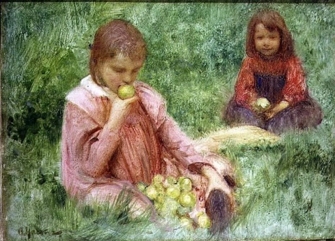 Nel frutteto, 1897 circa