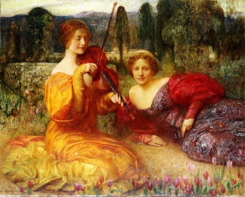 Musicienne Du Silence 1900