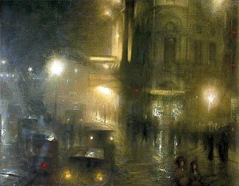 Piccadilly Circus de noche 1912