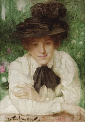 Portret Van Een Edwardiaanse Dame