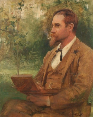 Portret van Edward Onslow Ford Ra