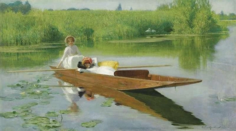 Punting On The Thames 1901