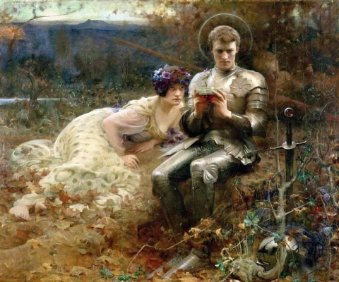 The Temptation Of Sir Percival Ca. 1894