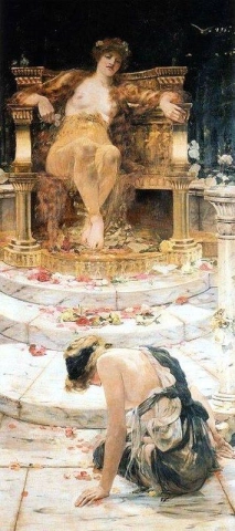 Psique en el trono de Venus 1883