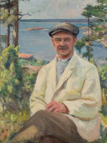 Porträt von Pekka Halonens Bruder