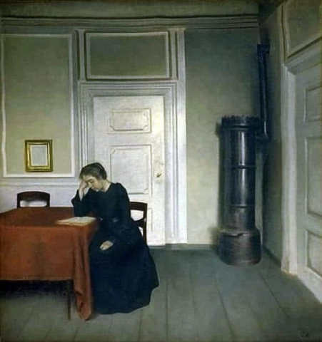 A Room In The Artist S Home In Strandgade Copenhagen With The Artist S Wife 1902