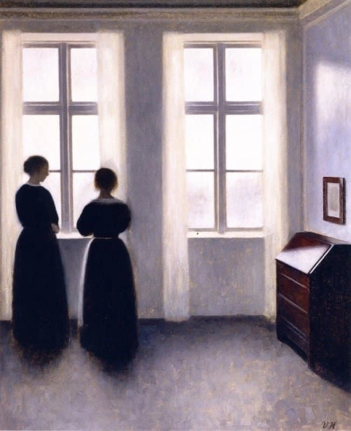 Figures By The Window Ca. 1895