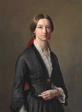 Porträt von Sophie Caroline Bruun Muus 1855