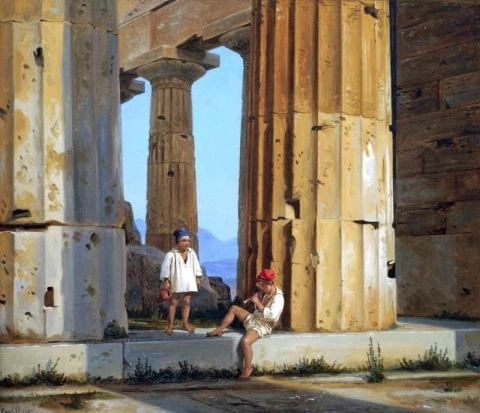 Der Poseidon-Tempel in Paestum