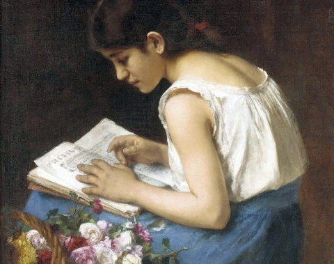 Ein lesendes Mädchen