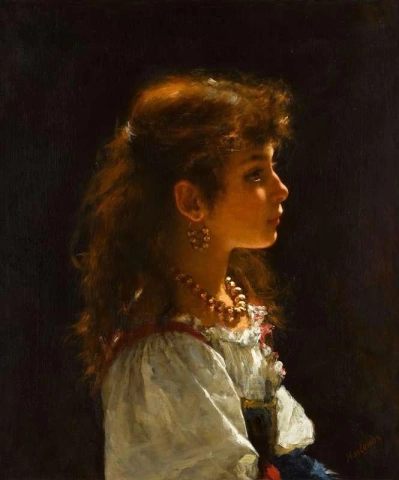 Young Girl In Profile