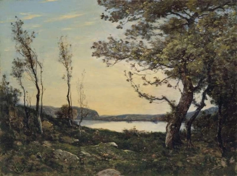 Junto al lago 1895