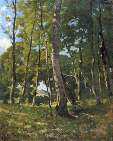 Sisäänkäynti metsään 1885