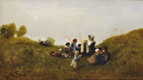 Детская прогулка 1858 г.