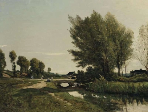 Eine Ansicht in der Nähe von Saint-Prive 1884