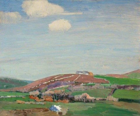 Bauernhaus auf einem Hügel