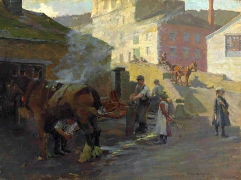 La bottega del fabbro presso il Ponte Vecchio Newlyn 1906