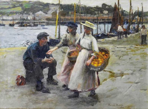 I venditori di arancia Newlyn Harbour