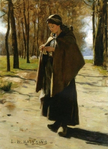 Молодой крестьянин около 1880 г.