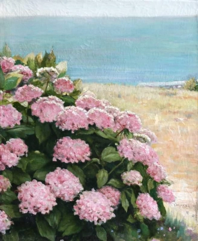 Hydrangeas On The Coast Ca. 1890