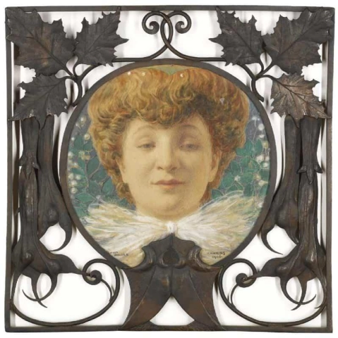 Портрет дамы, считающейся Сарой Бернар, 1906 г.