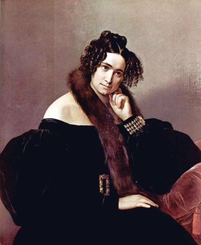 Porträtt av Felicina Caglio Perego Di Cremnago 1842