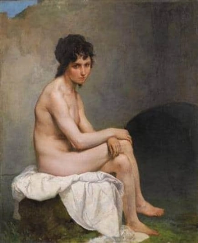 Studie av en naken kvinne