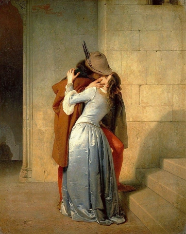 Hayez Francesco O Beijo de Romeu e Julieta