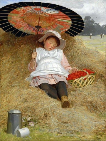 En el campo de heno 1884
