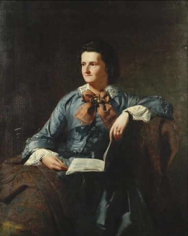 Ritratto della moglie dell'artista 1854