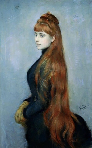 Portrett av frøken Alice Guerin 1884