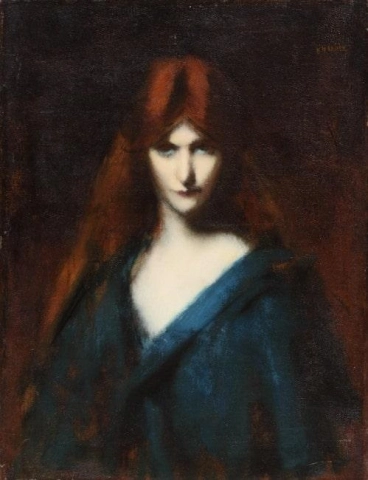 Cabeça de uma mulher por volta de 1900-05