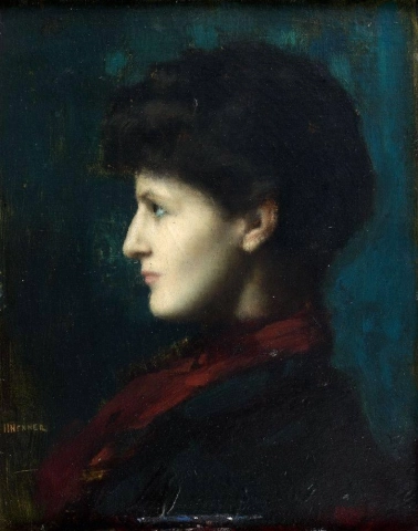 Portrett av Virginie-helene Porges Senere Madame Albert Wahl 1894