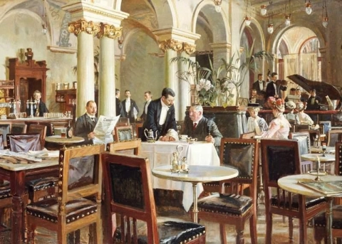 Un café en Copenhague 1906
