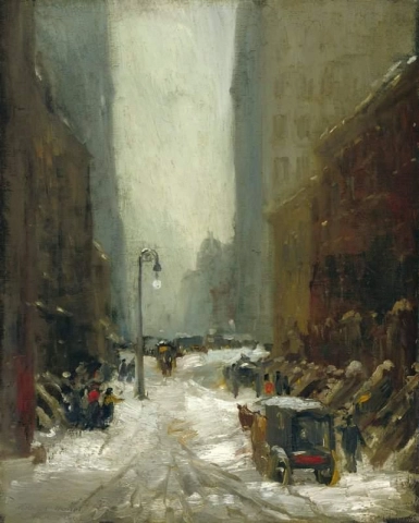 Снег в Нью-Йорке 1902 г.