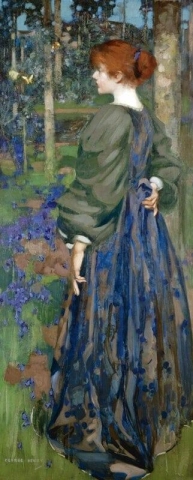 In The Bluebell Wood Ca. 1910