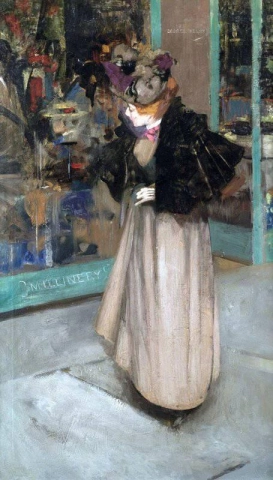 La finestra a S della modista, 1894 circa