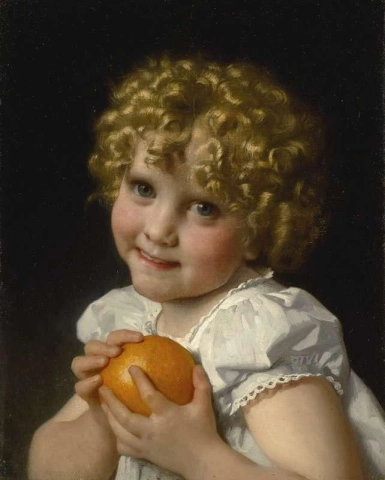 Маленькая девочка Л Оранжевый 1868