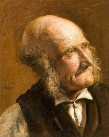 Porträt eines alten Mannes mit Backenbart, 1879