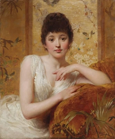 Porträtt av Mrs. Park Gates 1888