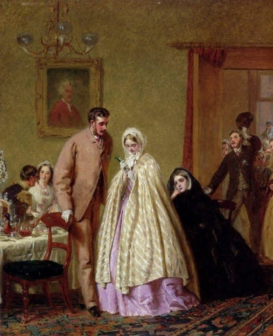 Het huwelijksontbijt 1862