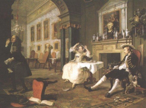 Hogarth William Avioliitto pian avioliiton jälkeen