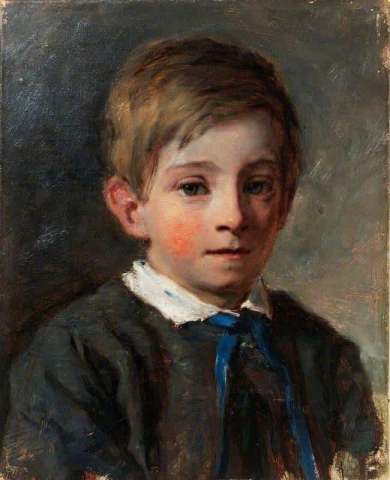 Edgar Holl de niño pequeño, hacia 1860-65
