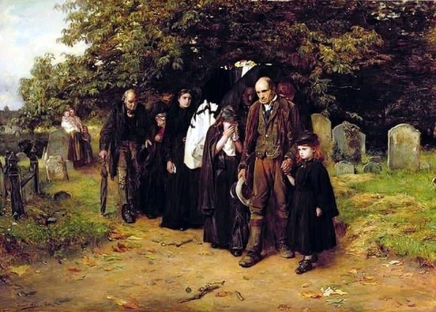私は復活と人生か村の葬式 1872