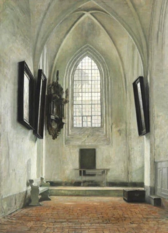 Interior de la iglesia de Santa María S en Helsingor