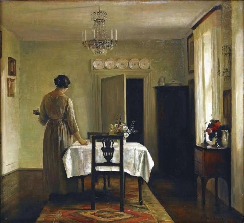 Interior com mulher 1