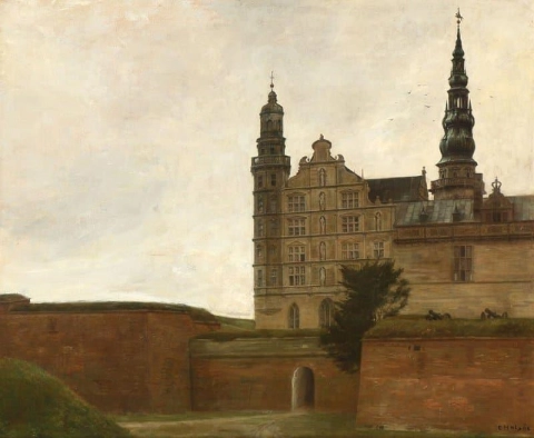 Elsinore의 Kronborg 성에서 본 풍경