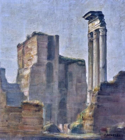 Uitzicht op het Forum Romanum 1897
